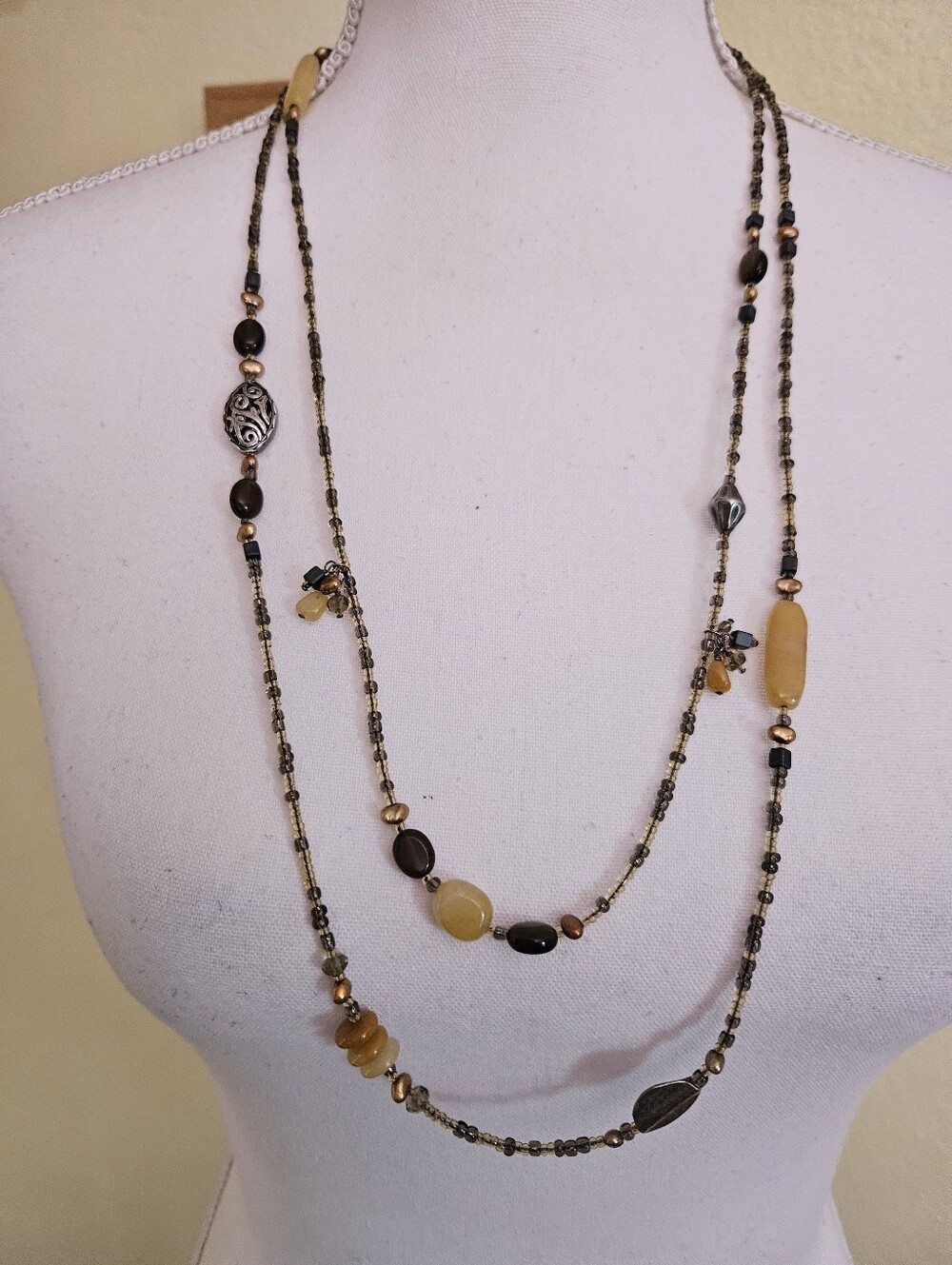 Silpada Retired N1928 Serpentine boho necklace.